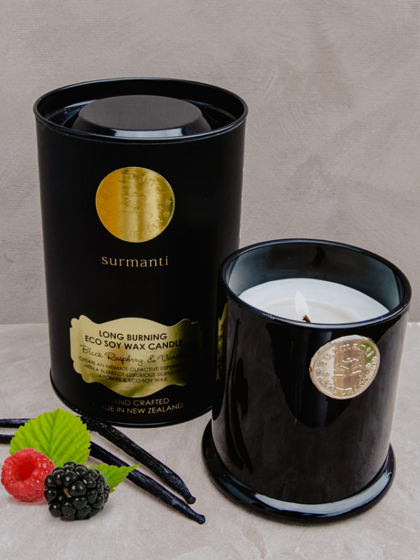 Black Raspberry & Vanilla Long Burning Eco Soy Wax Candle