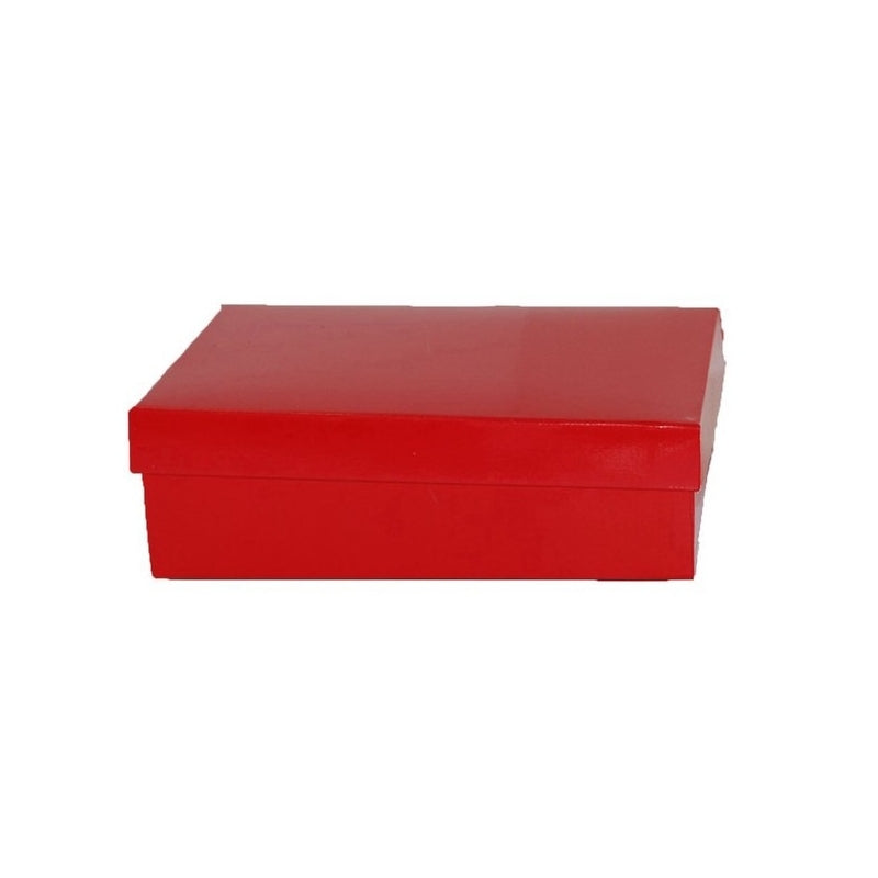Red gift box with lid